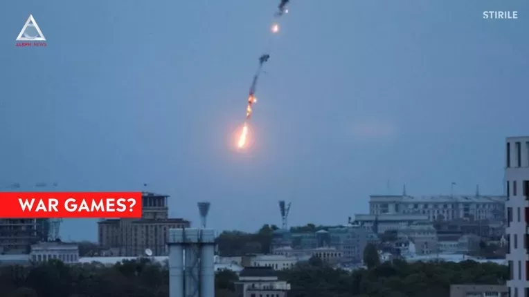 ATENTIE: O drona neidentificata a fost distrusa deasupra Kievului