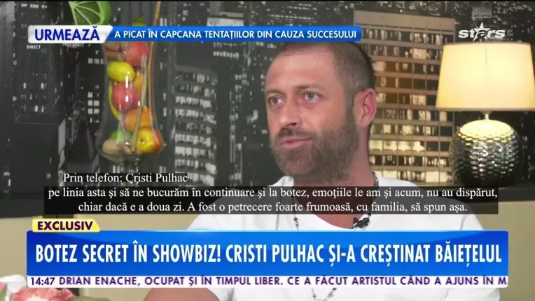 Cristi Pulhac si sotia, Raluca, si-au botezat micutul in secret