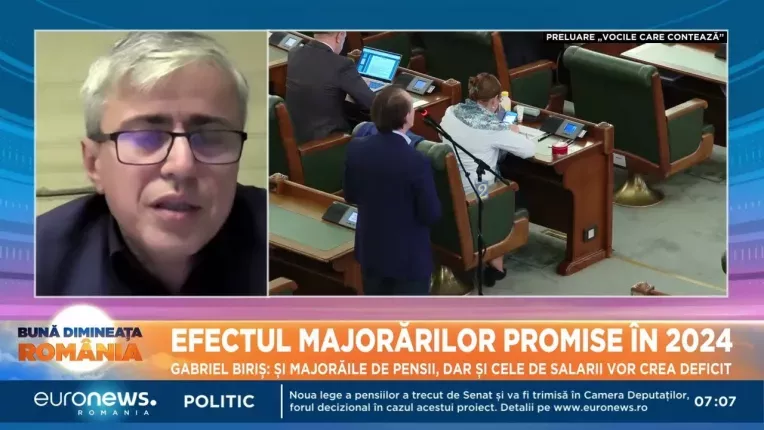 Gabriel Biris, fost secretar de stat la Finante, despre majorarea pensiilor: Nu exista bani