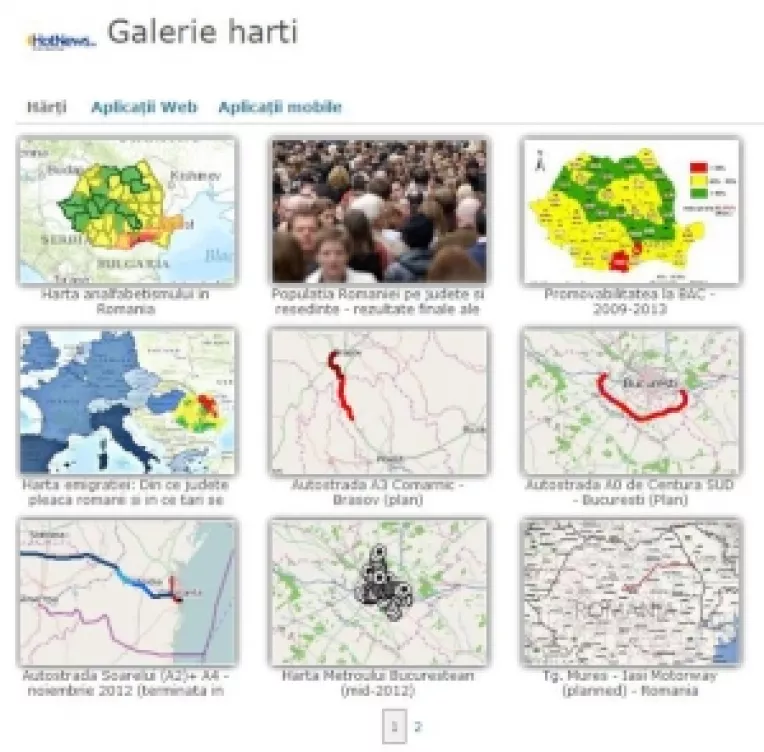 HotNews.ro lanseaza portalul de harti interactive prin platforma ArcGIS Online 