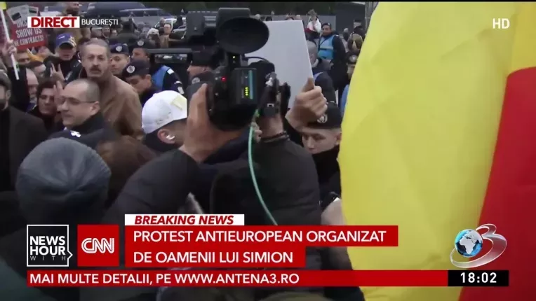 Protest cu imbranceli la Congresul liderilor europeni. AUR huiduie oficialii europeni