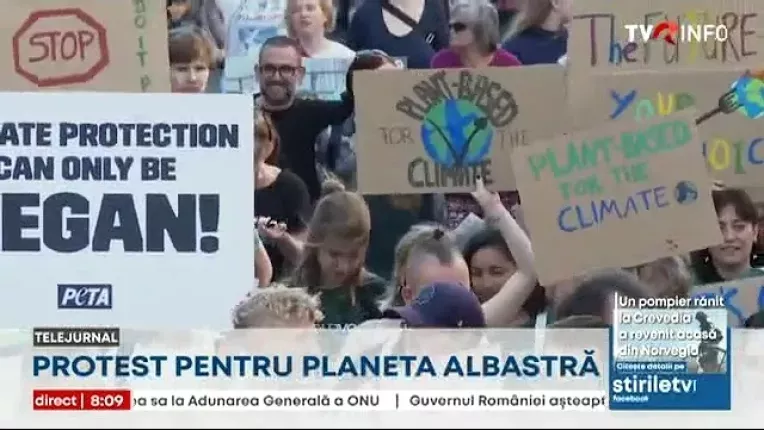 Protest pentru planeta albastra