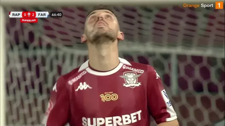 Rapid - Farul 1-2. Debut de cosmar in play-off pentru Rapid, Hagi produce surpriza