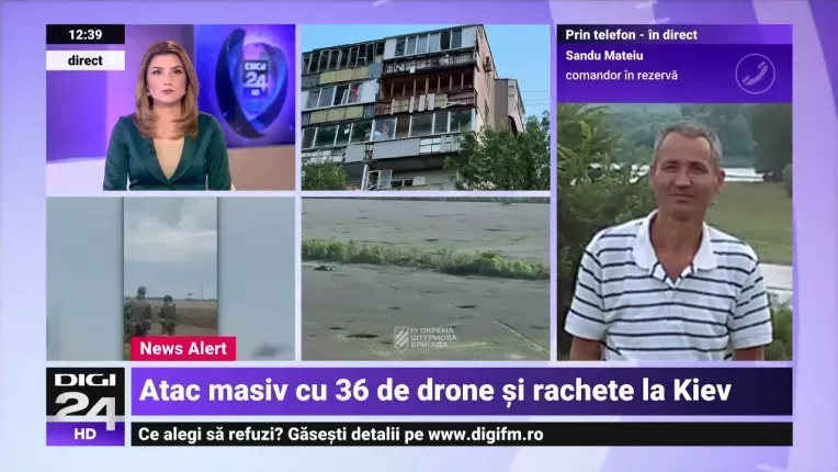Rusii ataca masiv Kievul. Ucrainenii au doborat peste 30 de drone si rachete de croaziera