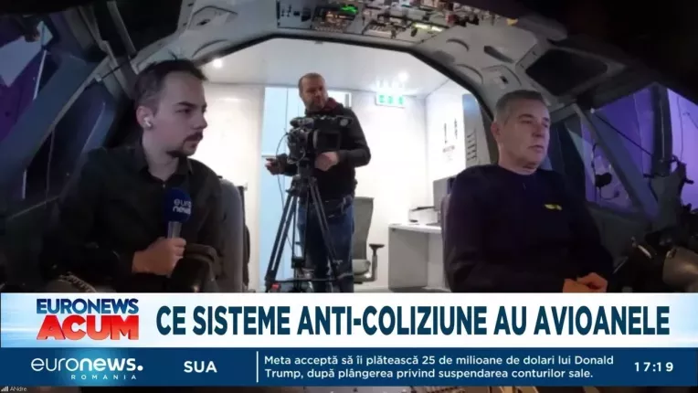 Sisteme anticoliziune la avioane. Instructor: Coliziunea survine in 15-20  secunde de la avertizare