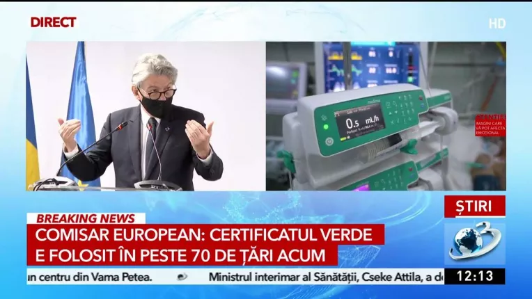 Thierry Breton, comisar european: Rata mica de vaccinare pune presiune pe sistemul medical