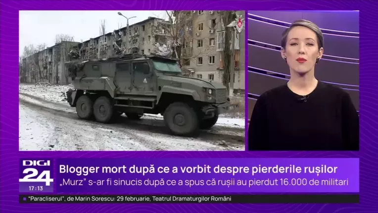 Un blogger rus care a dezvaluit pierderile uriase suferite de rusi la Avdiivka s-a sinucis