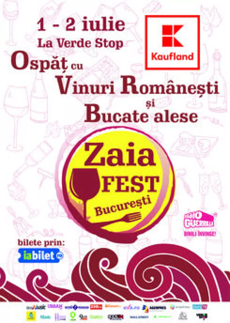 ZAIAFEST: Ospat cu vinuri romanesti si bucate alese, sambata si duminica la Verde Stop