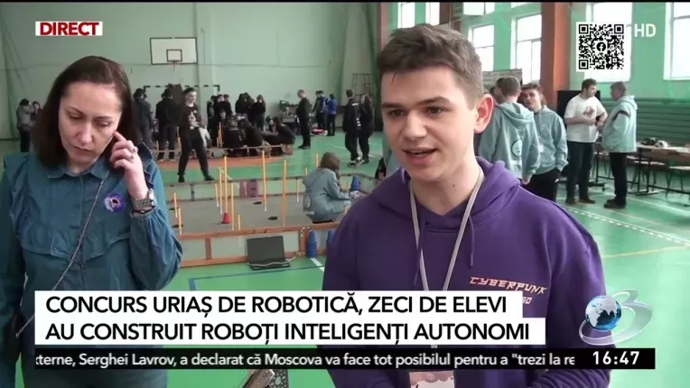 Zeci de elevi din toata tara, reuniti la Alba Iulia pentru o competitie de robotica